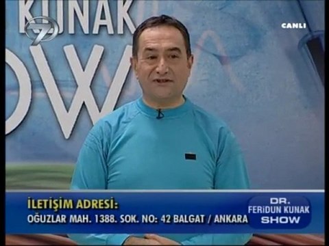 14 Şubat 2012 Dr. Feridun KUNAK Show Kanal7 1/2