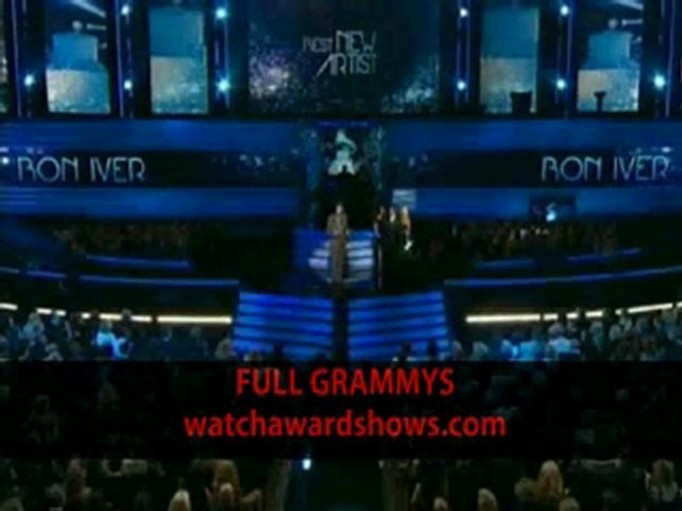 Bon Iver Best New Artist acceptance speech Grammy performance