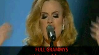 Adele after voice operation Grammy performance