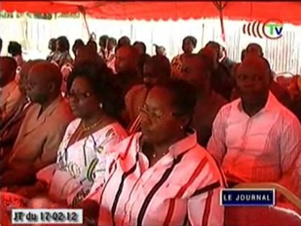 Pose de la première pierre pour la construction du siège de la CNSS du Pool