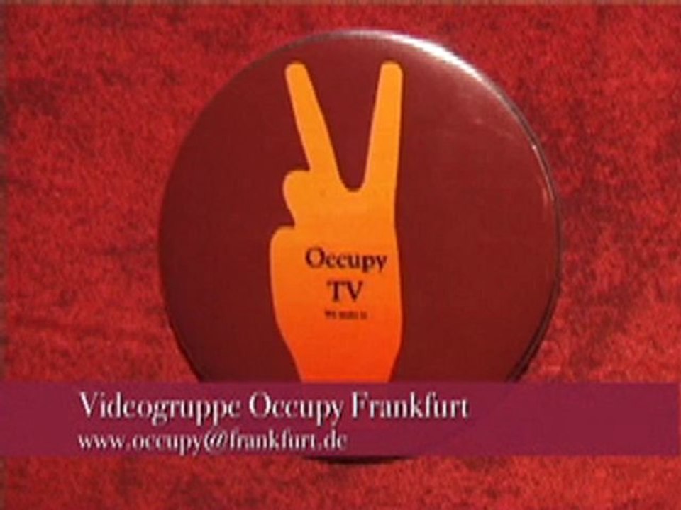 Occupy Frankfurt und Attac Protest gegen Troika und Mario Draghis EZB Finanzpolitik 15.2.2012