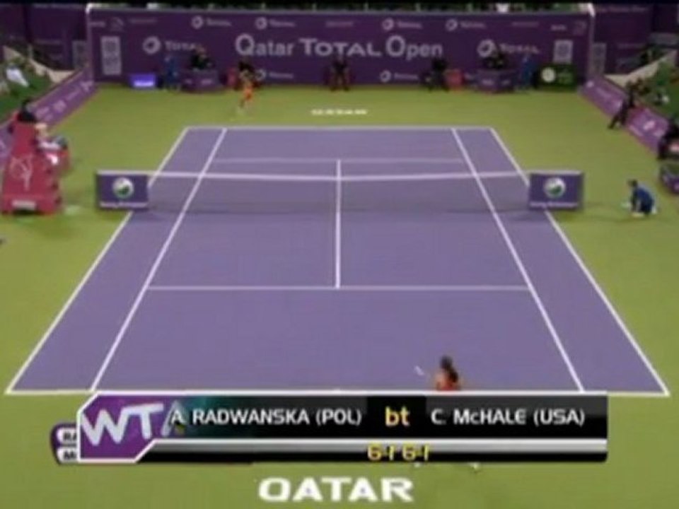 Doha - Radwanska besiegt McHale
