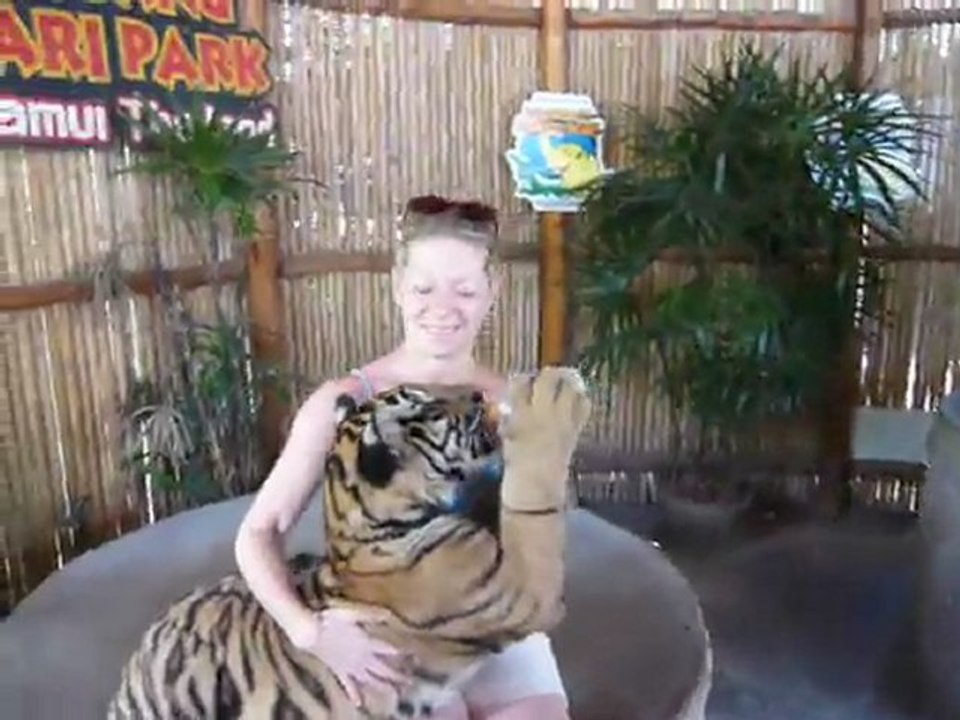 Marie et bébé tigre