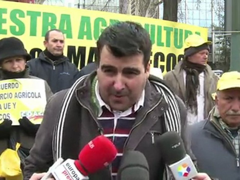 Spanish farmers chuck tomatoes to fight EU-Morroco deal