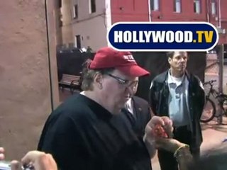 Michael Moore At Jimmy Kimmel Show
