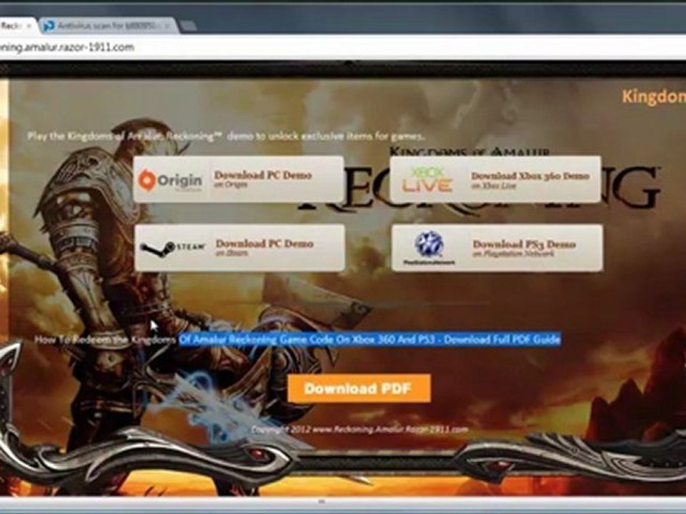 Kingdoms of Amalur Reckoning Steam Keys Leaked