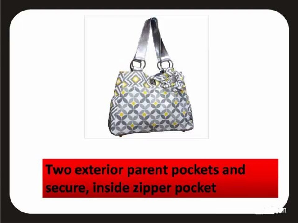 BEST DEAL trendy diaper bags - Bella Tunno Beautifully Basic Diaper Bag, Gray/Yellow