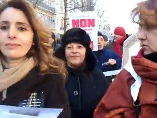 Marche de protestation à Argenteuil suite au retrait de la plaque en hommage à Ali Ziri. Samedi 11 février 2012.