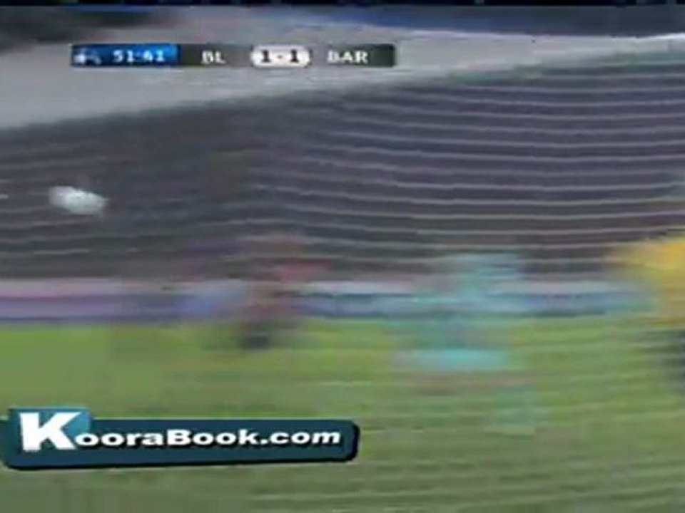 هدف باير ليفركوزن الاول ضد برشلونة