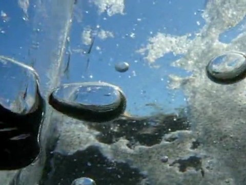 Sous la glace Lac de Viry-Chatillon