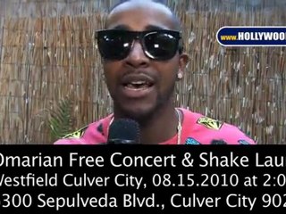 Omarion Free Concert and Shake Launch at Westfield Culver City Millions of Milkshakes!