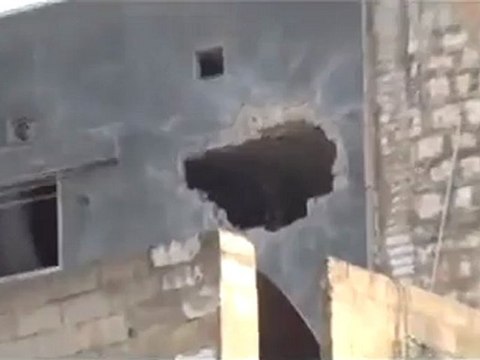 فري برس ادلب آثار القصف على المنازل 14 2 2012