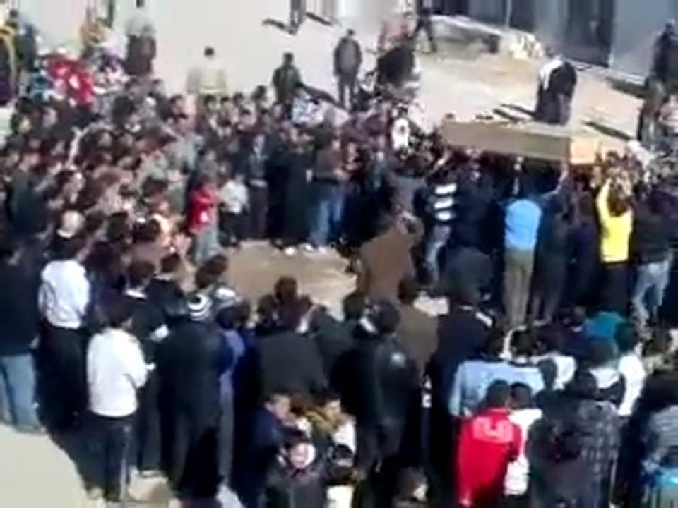 فري برس   ادلب   جبل الزاوية    جوزف   تشييع الشهيد خالد المصطفى 14 2 2012