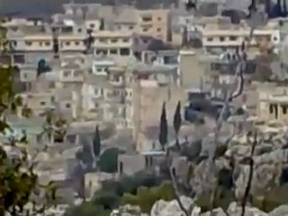 فري برس   ادلب   احسم    القصف على ناحية احسم بجبل الزاوية 14 2 2012