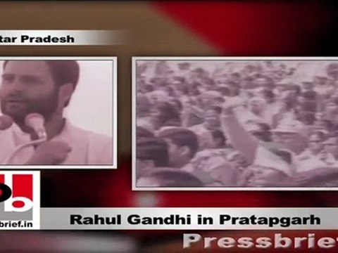 Rahul Gandhi in Pratapgarh questions Mulayam Singh Yadav’s poll promises