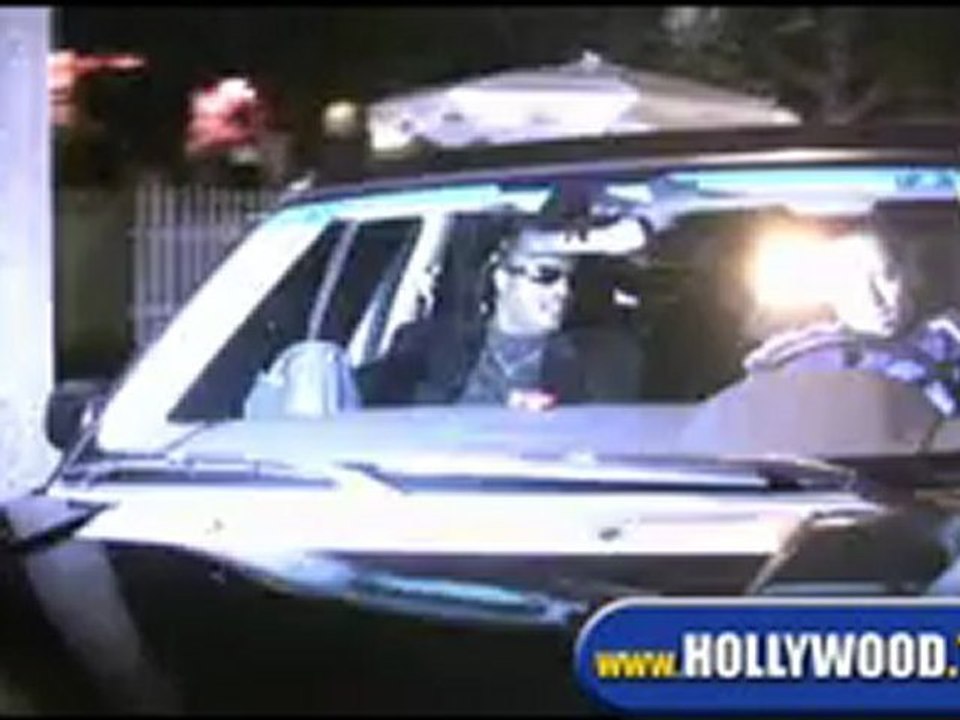 Stevie Wonder Leaving the Ivy.