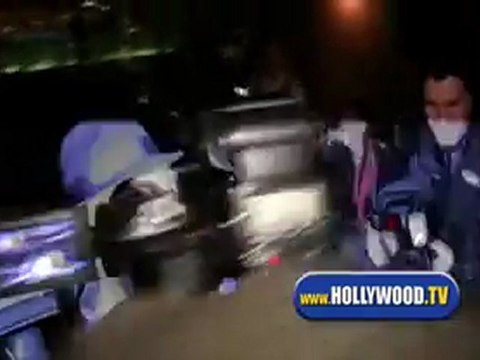 Paris Hilton Dines at Mr. Chow on a Rainy Saturday Night