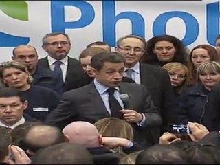 "La venue de N. Sarkozy redonne de l'espoir aux employés de Photowatt"