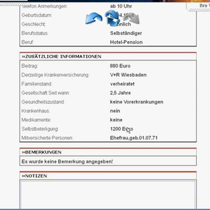 PKV Lead s mit allen Reklamationsmöglichkeiten