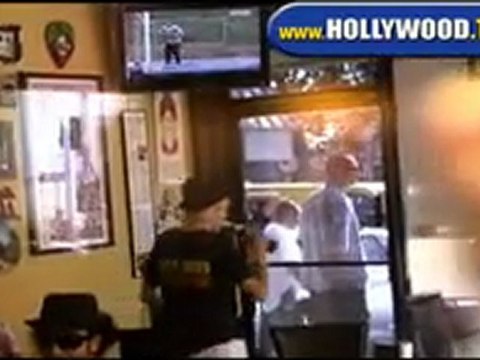 Lindsay Lohan Spotted Leaving Neil George & Mexican Grill