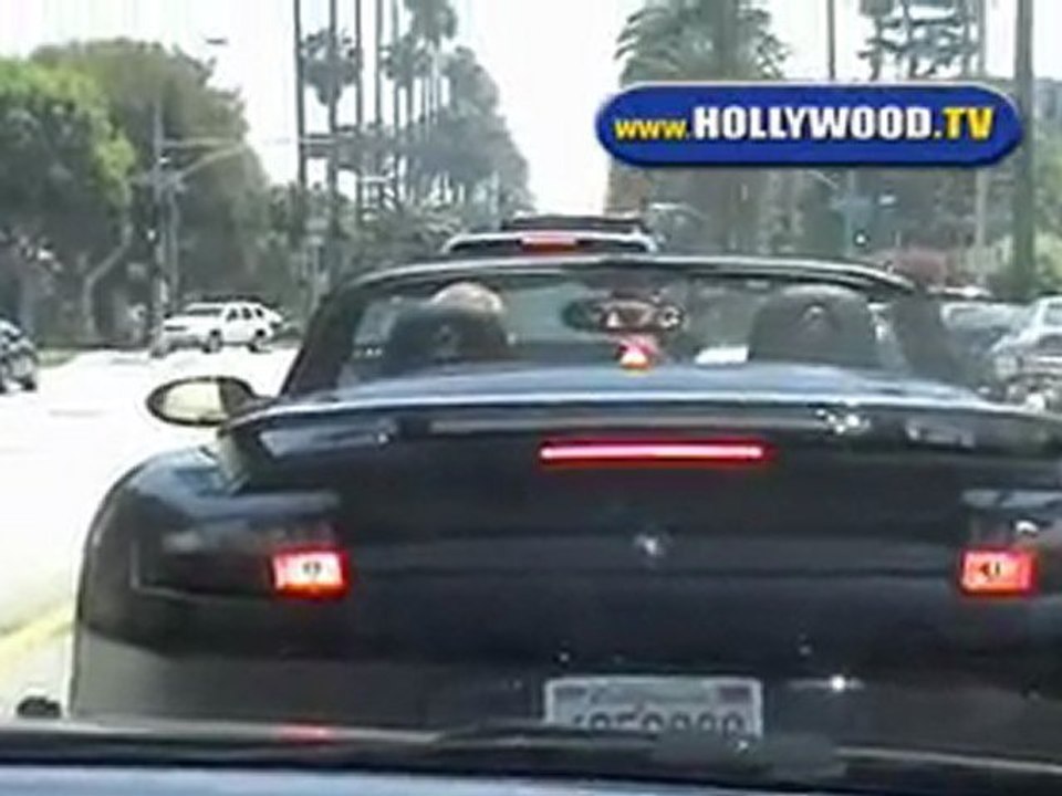 David Beckham Out Driving