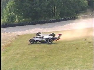 CART Elkhart Lake 1996 Huge crash Johnstone + Al Unser Jr blow up