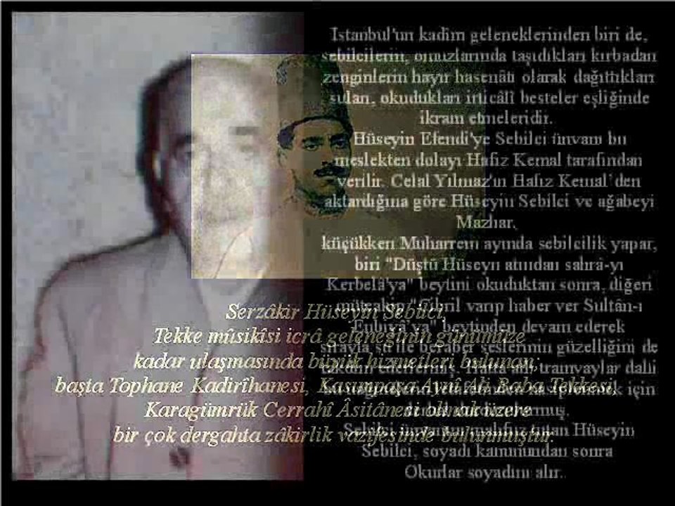 Hüseyin Sebilci Sırlanması... Semazen Onbir