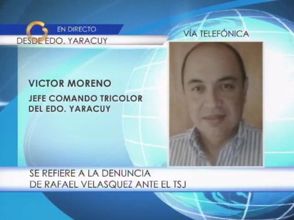 Jefe de Comando Tricolor en Yaracuy dice que Rafael Velásquez fue utilizado con fines inconfesables