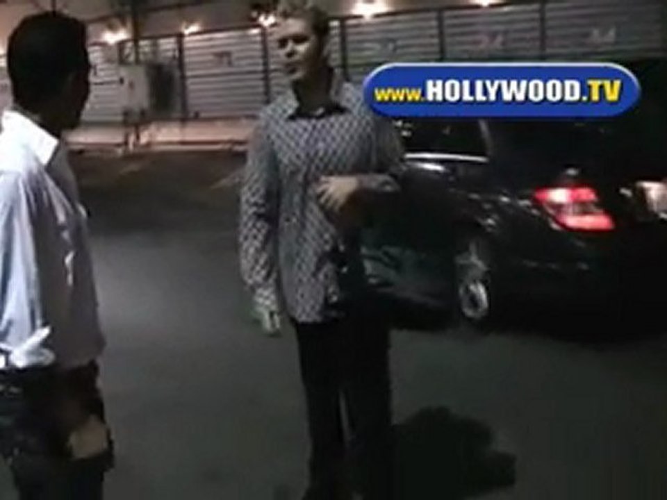 Mario Lopez With Perez Hilton Leave Avalon In Hollywood