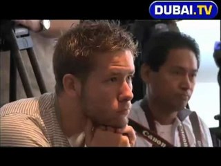 Dubai.TV Host Janeen Mansour attends Michael Douglas Event