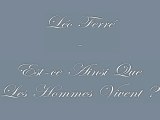 Léo Ferré - Est-ce Ainsi Que Les Hommes Vivent ? - Piano Solo