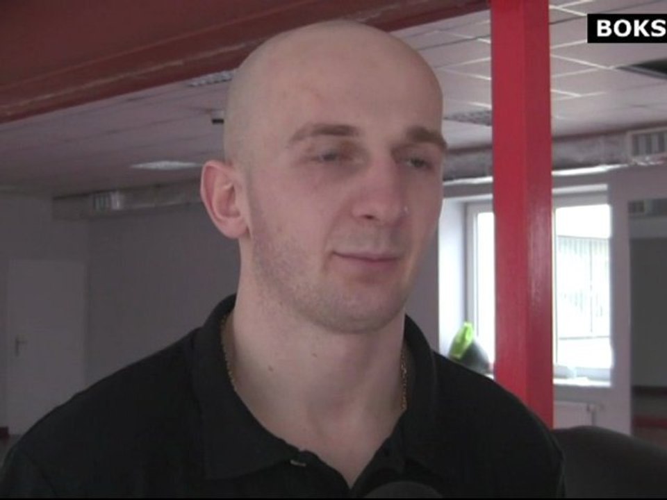 Norbert Dąbrowski na trzy dni przed galą w Olsztynie (17.02.2012)