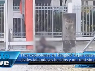 Atentado en Bangkok deja un iraní sin piernas y cuatro tailandeses heridos
