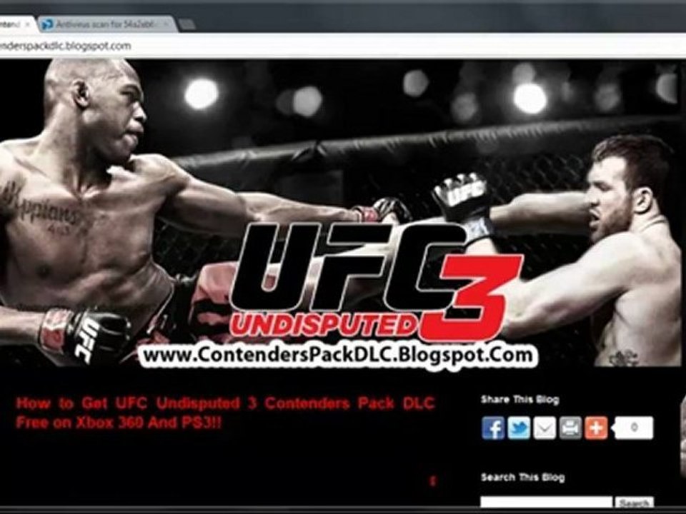 Get Free UFC Undisputed 3 The Contenders Fighters Pack - Xbox 360 - PS3