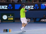 Australian Open 2012 - Semifinals - Nadal vs Federer - Amazing Rally (HD)