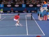 Australian Open 2012 - Semifinals - Nadal vs Federer - Half Volley From Roger's Planet (HD)