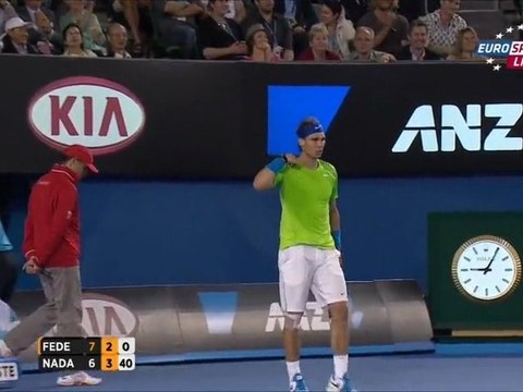 Australian Open 2012 - Semifinals - Nadal vs Federer - Outstanding Point (HD)