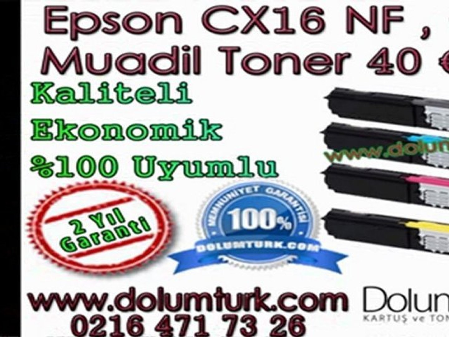 ⁣Epson Toner Dolumu , Epson CX16NF Toner Dolumu , Epson Muadil Toner