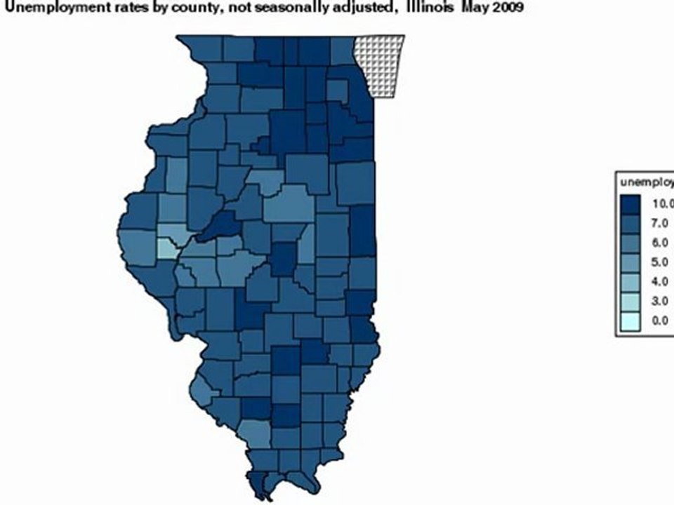 Portrayal Of Illinois Unemployment Rate Through 2012