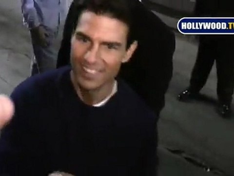 Tom Cruise Signs Autographs Outside ABC Studios