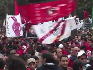Au Caire, des supporters de football manifestent pour leurs "martyrs"