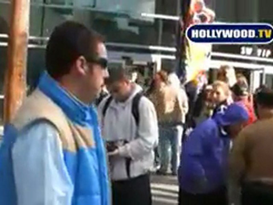 EXCLUSIVE: Adam Sandler & Kevin James Arrive At The Staples Center.