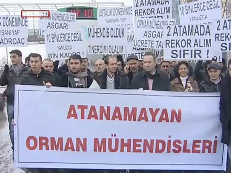 Atanamayan Orman Mühendislerinin Eylemi Ulusal Kanalda