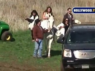 Miley Cyrus Is Snow White For Photoshoot on White Horse