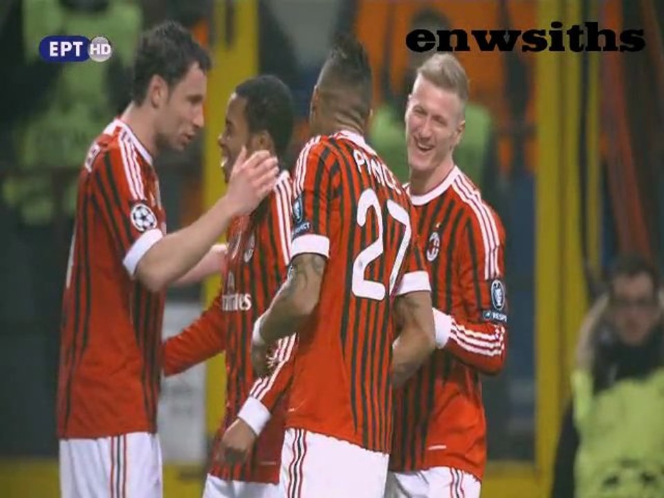 MILAN - ARSENAL 4-0 (all goals) Champions League 15/02/2012 HD