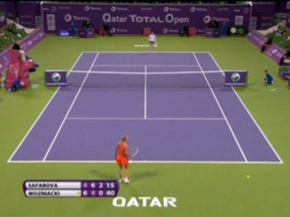 Safarova gewinnt gegen Wozniacki