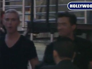 Hugh Jackman Leaves Jimmy Kimmel Live In Hollywood