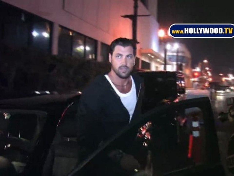 Maksim Chmerkovskiy Leaving Beso Restaurant
