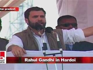 Rahul Gandhi in Hardoi I respect the people, so will not make promises