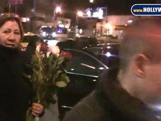Evan Ross and Cora Skinner Exit Trousdale